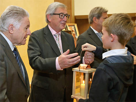 Foto (c) ORF Günther Hartl en voorzitter EC Jean Claude Juncker mtb ORF gepubliceerd. Gunther Madlberger